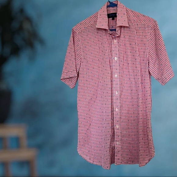Haspel Shirts Haspel New Orleans 99 Short Sleeve Plaid Gingham